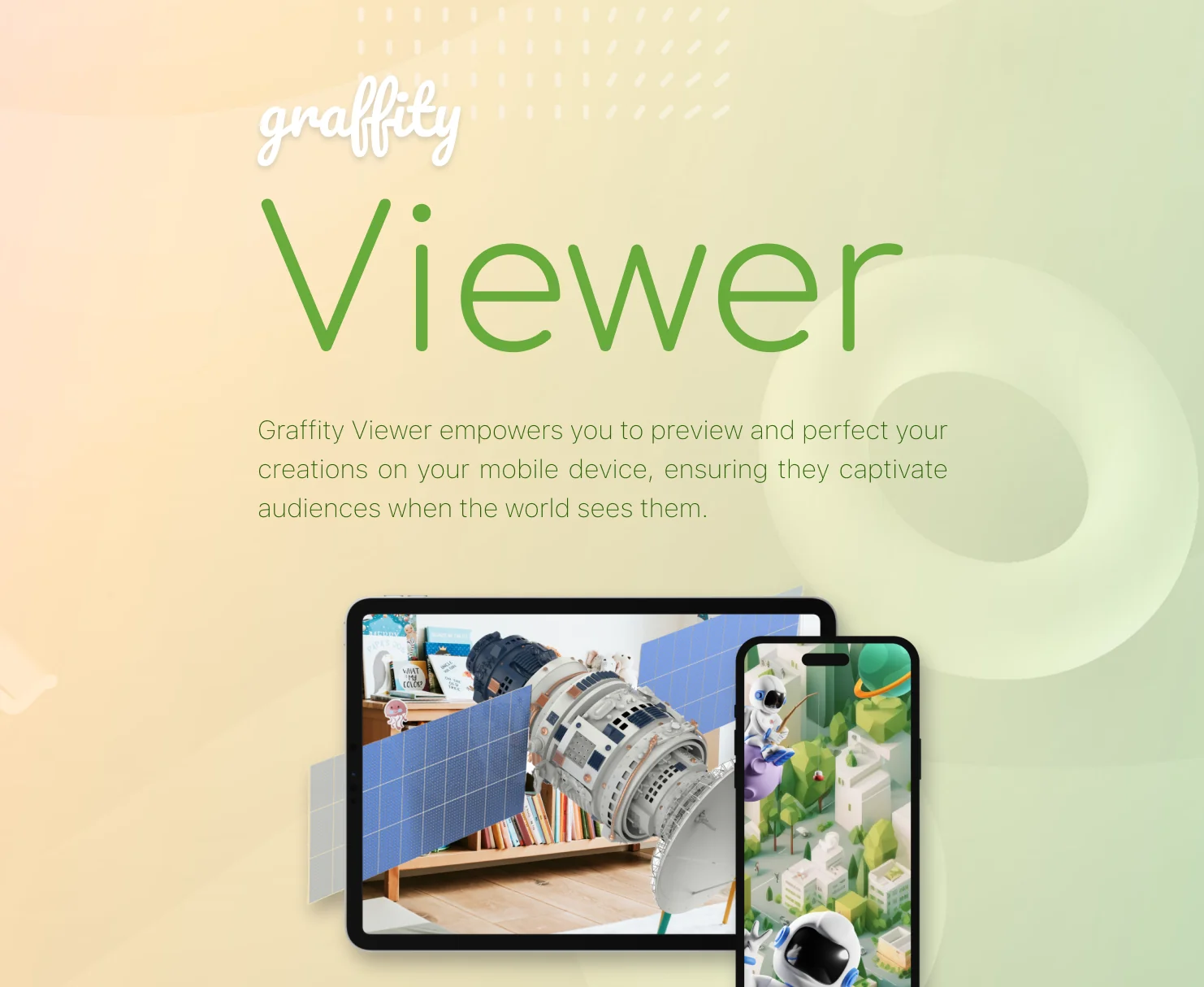 Graffity Viewer previewing AR content on location