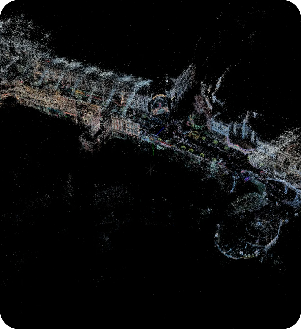 Point cloud sample captured with Graffity Scanners