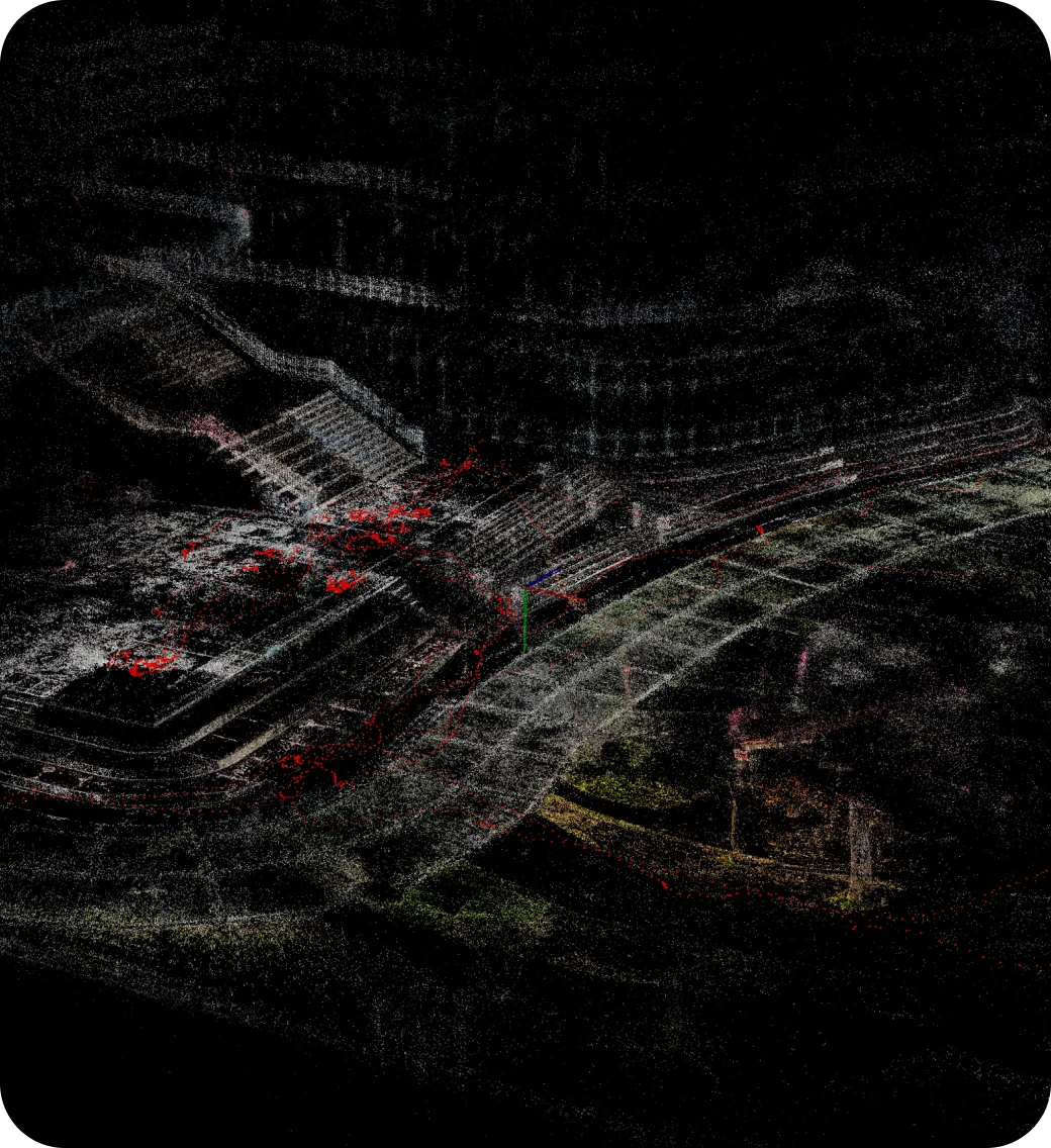 Point cloud sample captured with Graffity Scanners